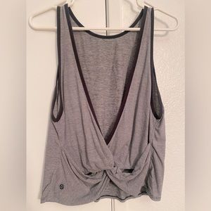 LULULEMON Highneck Crop Top with open back
